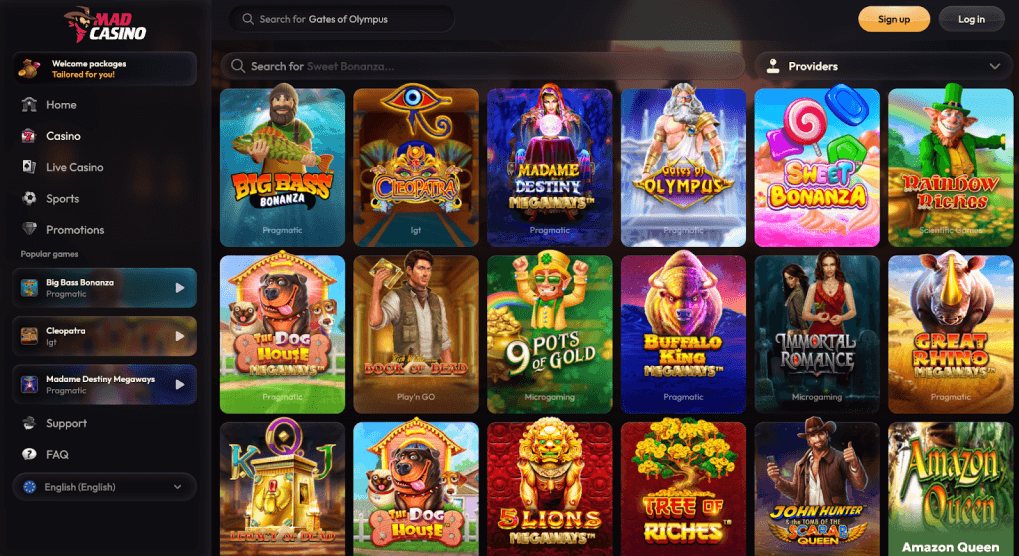 Slots at Non UK Casinos